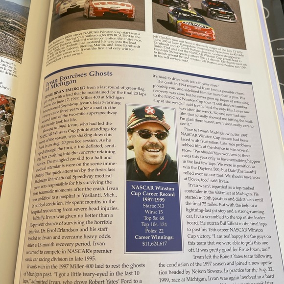 NASCAR THE COMPLETE HISTORY - DELUXE PADDED HARDCOVER BOOK BY GREG FIELDEN - Picture 5 of 7